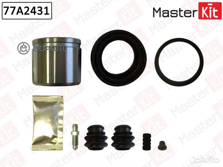 Masterkit 77A2431 Ремкомплект тормозного суппорта + поршень Kia RIO II (JB) 2005 , Hyundai accent II