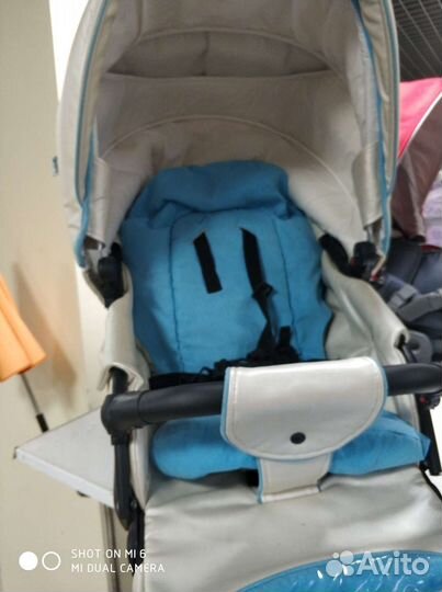 Коляска 2 в 1 эко-кожа