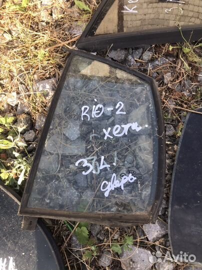 Стекло (уголок) зад лев Киа Рио 2