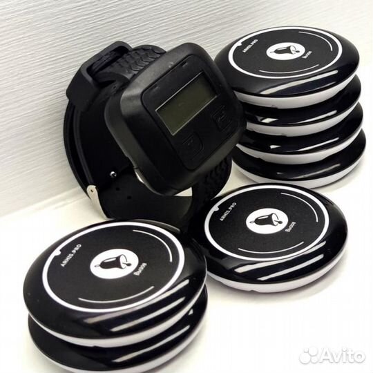 Кнопка вызова персонала, официанта с часами