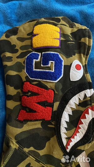 Зип худи bape shark