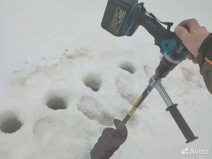 Шуруповерт для Ледобура Heinhelper 20в 2шт Акб 6Аh