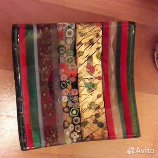 Стакан, тарелочка,венецианское стекло, Mirho glass