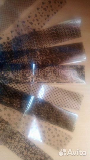 Галографические наклейки на ногти