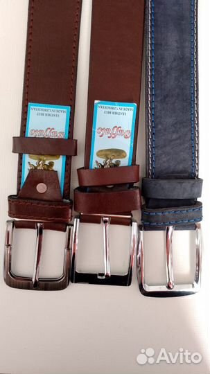 Мужской кожаный ремень