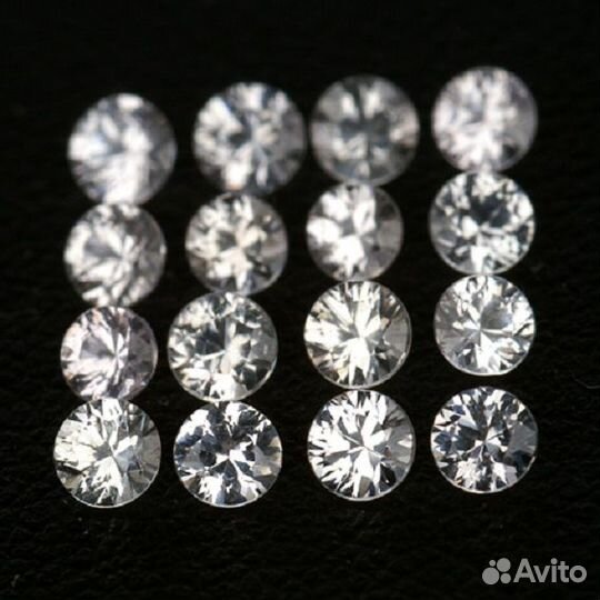 Сапфир натуральный 1,02Ct 1,2мм 100шт VVS Ceylon