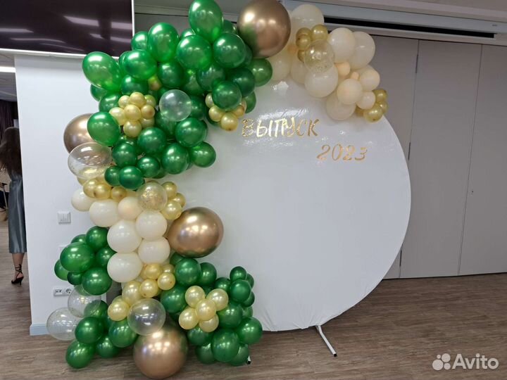 Гирлянды из воздушных шаров, фотозоны