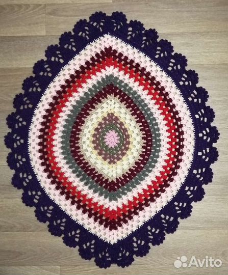 Коврик вязаный крючком