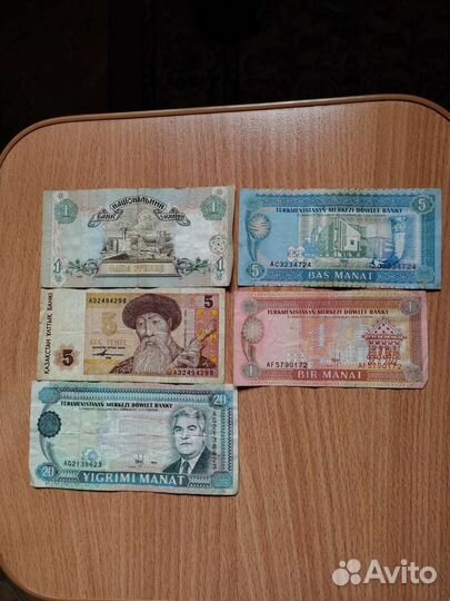 Банкноты Белоруси и Туркменистана