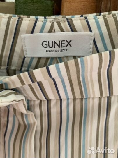 Брюки по колено Gunex Италия полосы принт летние