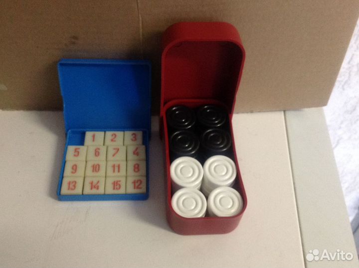 Игры: пятнашки и шашки из СССР