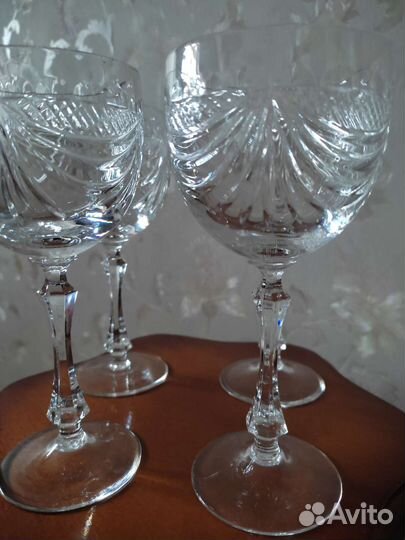 Фужеры хрустальные Чехия Богемия