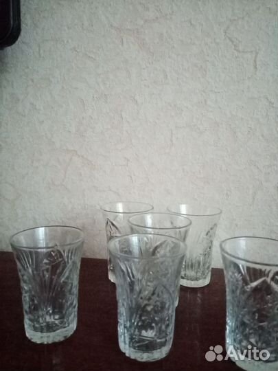 Советский хрусталь. 6 стопок в отличном состоянии