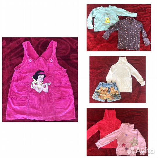 Пакет вещей на девочку 2-3 года