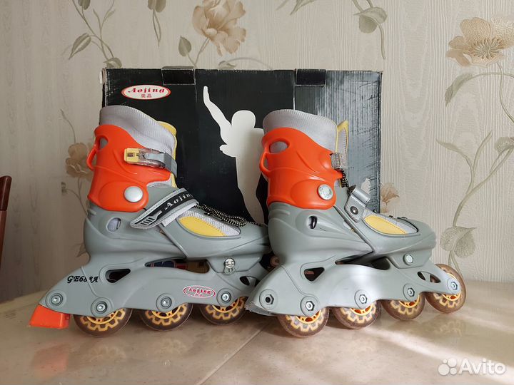 Роликовые коньки детские раздвижные