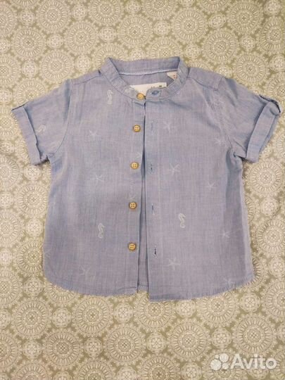 Рубашки Zara 3-6 месяцев