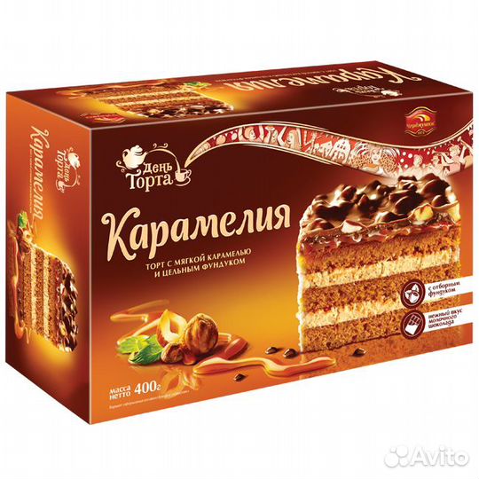 Торт День торта Карамелия 400г