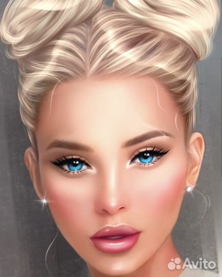 Логотип, Портрет по фото, иллюстрация