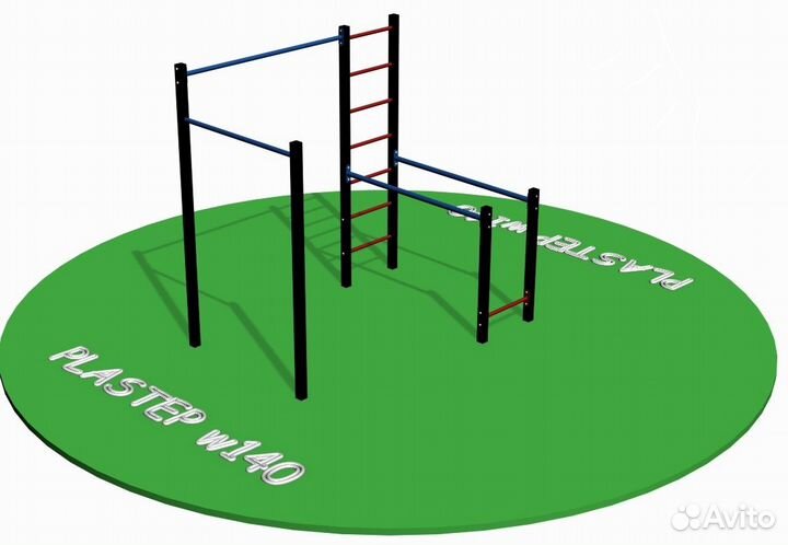 Уличная стенка турник брусья