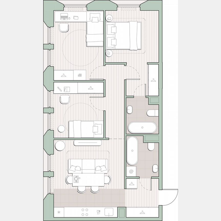 3-к. квартира, 71,3 м², 9/13 эт.