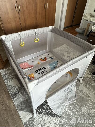 Манеж Babyton Circus Grey