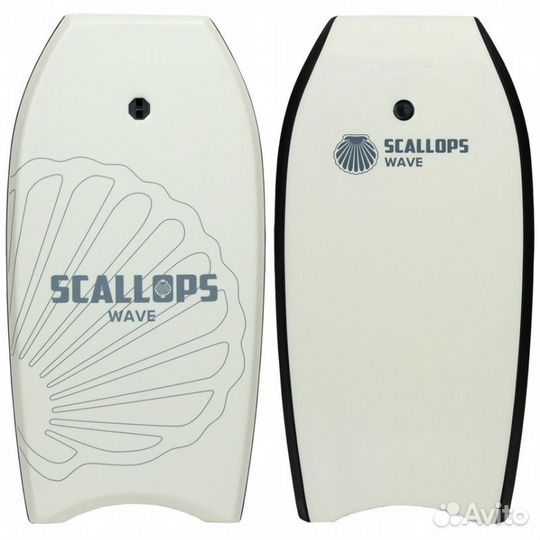 Бодиборд scallops wave white p-p 44
