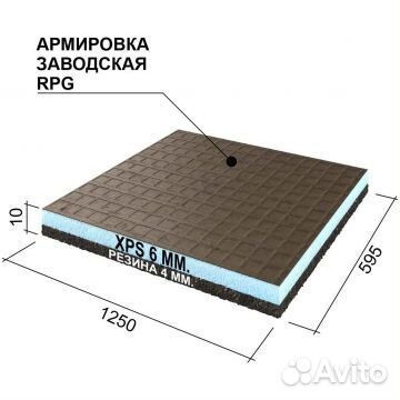 Руспанель рпг (Ruspanel RPG) Антистук 1250х600х10