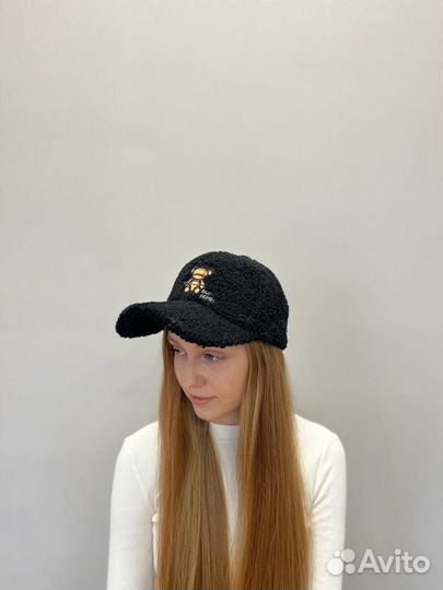 Кепка зимняя, бейсболка утепленная, кепи экомех