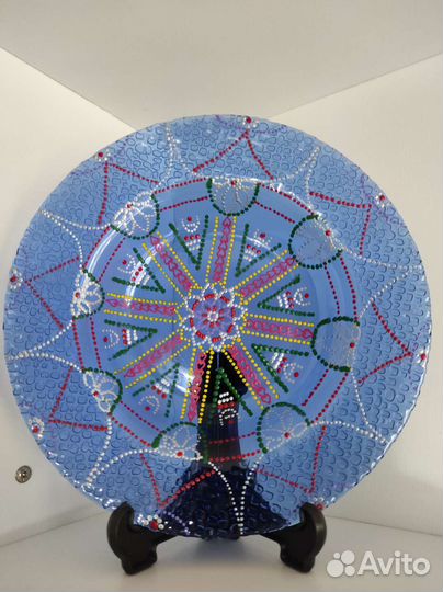 Тарелка расписанная вручную