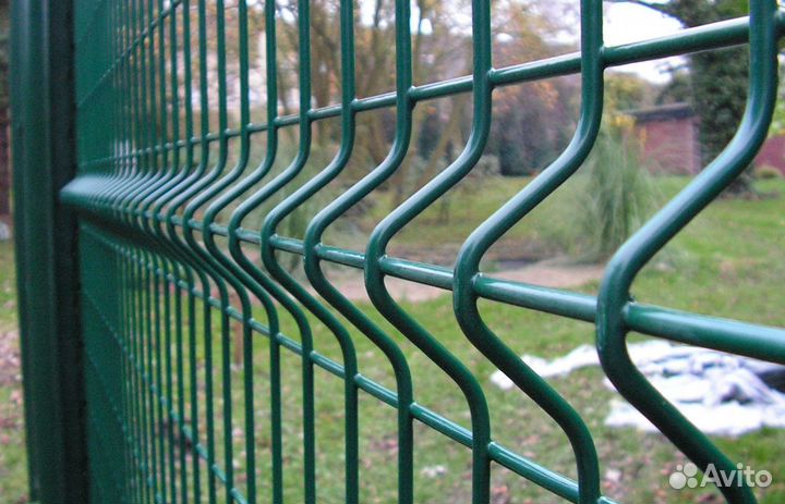 Установка забора из 3D панели