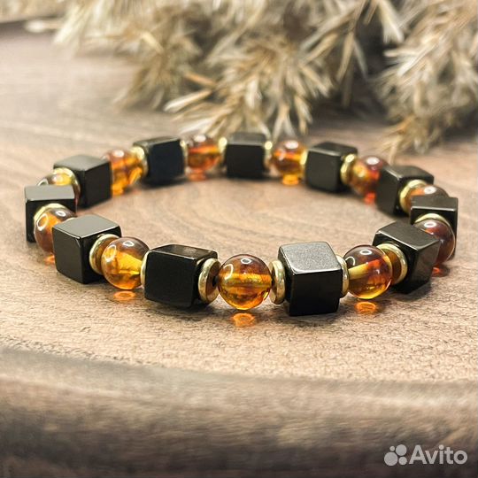Янтарный браслет