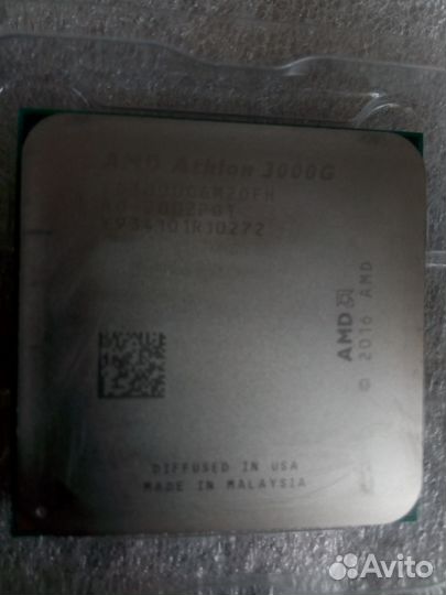 Процессор amd athlon 3000G 3.5 ггц (ам4) + кулер
