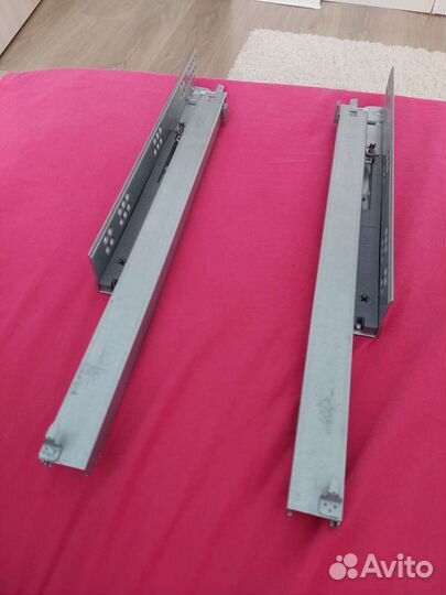 Направляющие скрытого монтажа с доводчиком 450мм