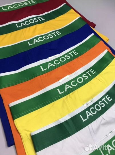 Трусы мужские боксеры Lacoste хлопок