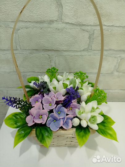 Букет цветов из мыла