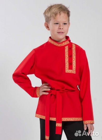 Русская народная рубаха и картуз