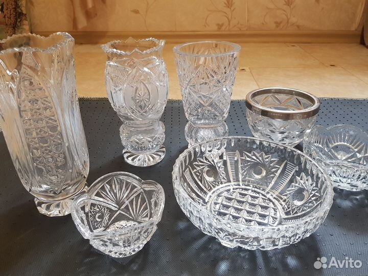 Хрустальные вазочки СССР