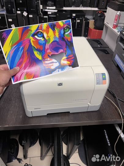 Цветной лазерный принтер HP LJ CLP1215 заправлен