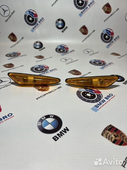 Повторители BMW E46 рест оранжевые желтые рыжие