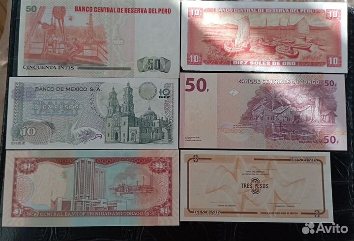 Боны Мексики, Кубы, Перу и т.д