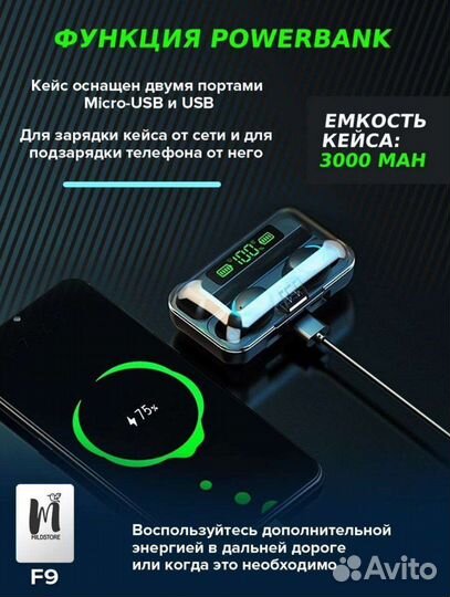 Новые. Беспроводные наушники с шумоподавлением