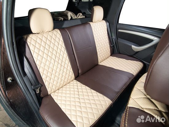 Чехлы из экокожи на сидения Renault Duster