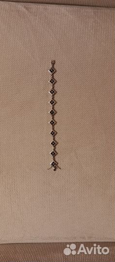 Серебряный браслет. Гранаты