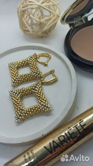 Серьги из бисера