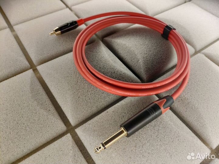 Шнур Jack 6,3 mono - Rca mr. Cable reason g6