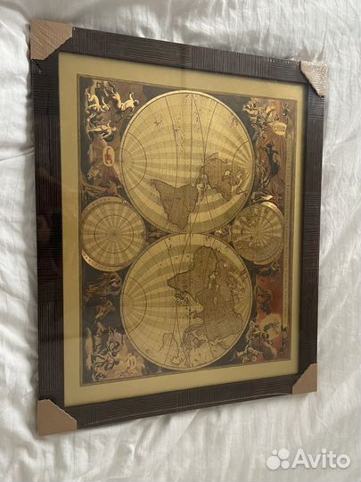 Картина карта мира