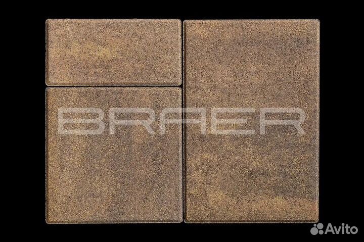 Плитка тротуарная Braer,ColorMix,Старый Город 40мм