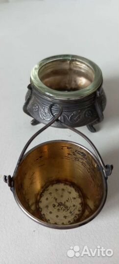 Чайное ситечко серебро,солонка