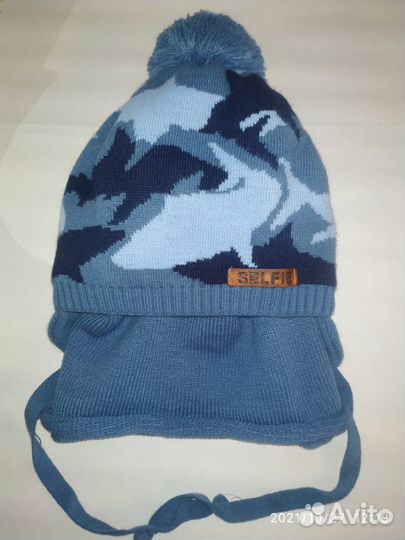 Комплект зимний шапка+ снуд