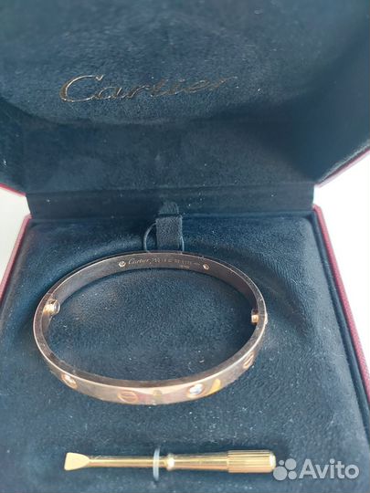 Браслет Cartier Love с 4 бриллиантами